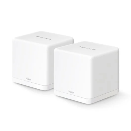 Système Wi-Fi 6 Mesh double bande Mercusys H60X AX1500 - 2 unités Halo - Couverture jusqu'à 350 m² - Blanc