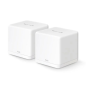 Système Wi-Fi 6 Mesh double bande Mercusys H60X AX1500 - 2 unités Halo - Couverture jusqu'à 350 m² - Blanc