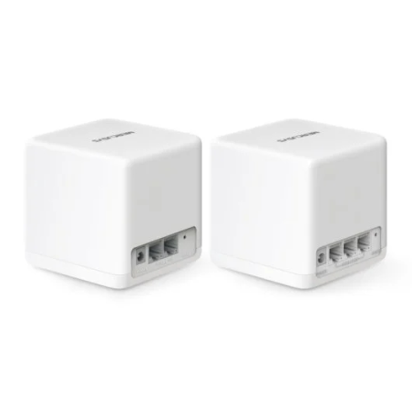 Système Wi-Fi 6 Mesh double bande Mercusys H60X AX1500 - 2 unités Halo - Couverture jusqu'à 350 m² - Blanc