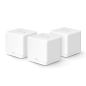 Système Wi-Fi 6 Mesh double bande Mercusys H60X AX1500 - 3 unités Halo - Couverture jusqu'à 550 m² - Blanc