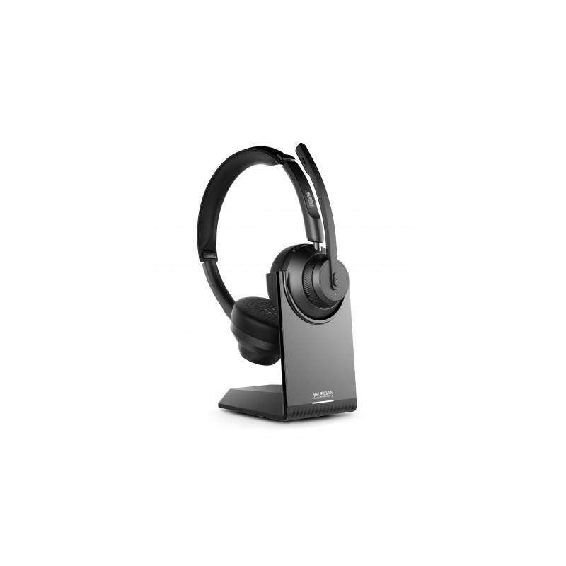 Casque Bluetooth 5.2 Urban Factory Movee Pro - Support de charge - Microphone avec réduction du bruit ambiant - Noir