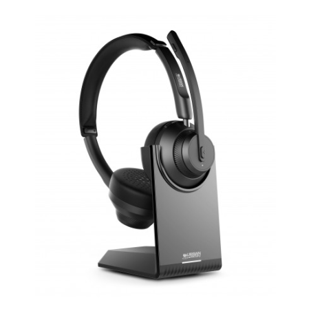 Casque Bluetooth 5.2 Urban Factory Movee Pro - Support de charge - Microphone avec réduction du bruit ambiant - Noir