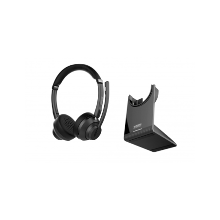 Casque Bluetooth 5.2 Urban Factory Movee Pro - Support de charge - Microphone avec réduction du bruit ambiant - Noir