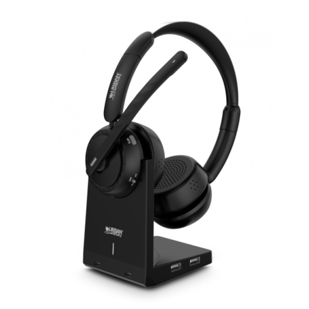 Casque Bluetooth 5.2 Urban Factory Movee Max - Réduction active du bruit - Support de charge - Microphone avec réduction du brui