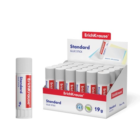 ✅ LOT de 24 Erichkrause Bâton de Colle Standard - 19G - Présentoir 24 unités. - Collage rapide et fiable - Fa en stock