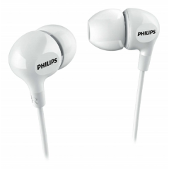 Écouteurs intra-auriculaires filaires Philips - Prise jack 3,5 mm - Microphone intégré - Isolation passive du bruit - Bouton mul
