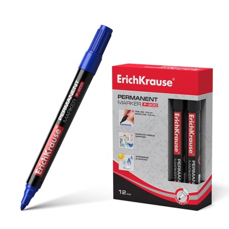 Lot 12 marqueurs bleus ErichKrause