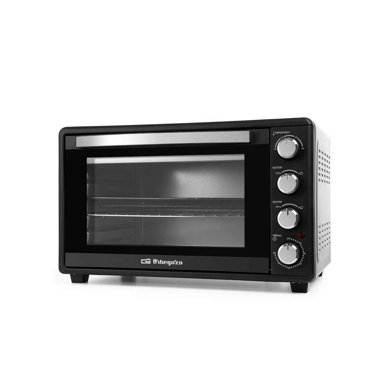 Four de table multifonction Orbegozo HO 455 - Capacité 45 L - Puissance 2000 W - Sélecteur de température jusqu'à 230ºC - Minute