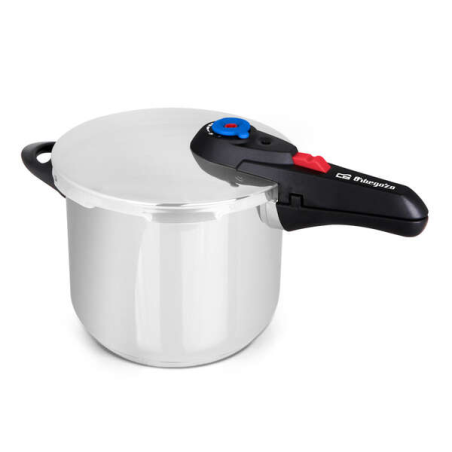 Orbegozo HP 10006 Super Rapid Pot - Capacité 10 litres - Cinq systèmes de sécurité - Fond thermodiffuseur - Convient à tous type