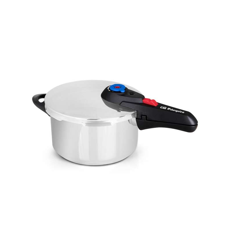 Autocuiseur Orbegozo HP 4006 en acier inoxydable 18/10 - Capacité 4 litres - Cinq systèmes de sécurité - Fond thermodiffuseur -