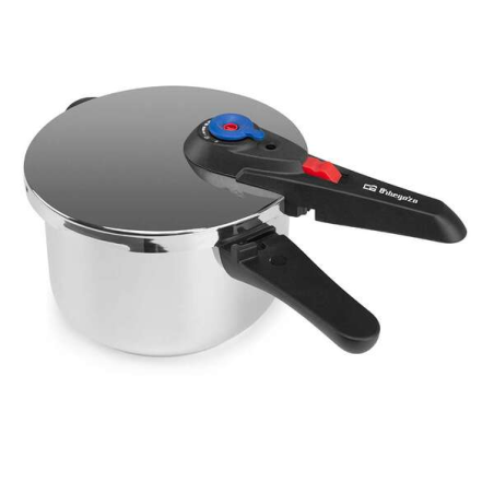 Autocuiseur Orbegozo HP 4006 en acier inoxydable 18/10 - Capacité 4 litres - Cinq systèmes de sécurité - Fond thermodiffuseur -
