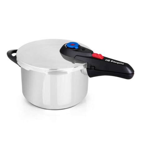 Orbegozo HP 6006 Super Rapid Pot - Capacité 6 litres - Cinq systèmes de sécurité - Fond thermodiffuseur - Convient à tous types