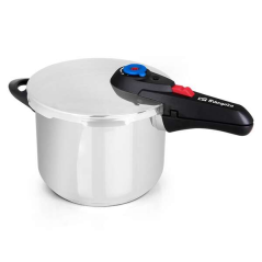 Autocuiseur Orbegozo HP 8006 en acier inoxydable 18/10 - Capacité 8 litres - Cinq systèmes de sécurité - Fond thermodiffuseur -