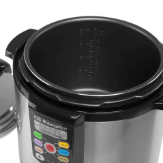 Autocuiseur électrique ultra rapide Orbegozo HPE 6075 - Minuterie programmable - Menus préconfigurés - Sécurité et économies d'é