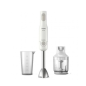 Mixeur plongeant Philips - Puissance 650 W - Plusieurs vitesses - Hachoir - Verre doseur - Lames en acier inoxydable - Blanc