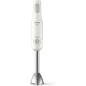 Mixeur plongeant Philips - Puissance 650 W - Plusieurs vitesses - Hachoir - Verre doseur - Lames en acier inoxydable - Blanc