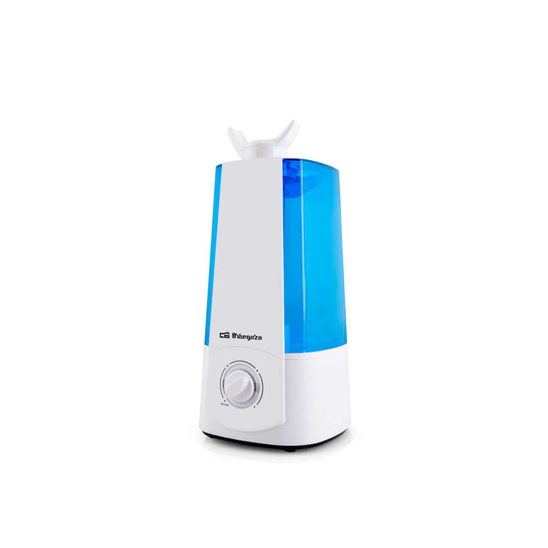 Humidificateur ultrasonique à brume froide Orbegozo HU 2031 - Régule l'humidité - Purifie l'air - Soigne la peau - Double puissa