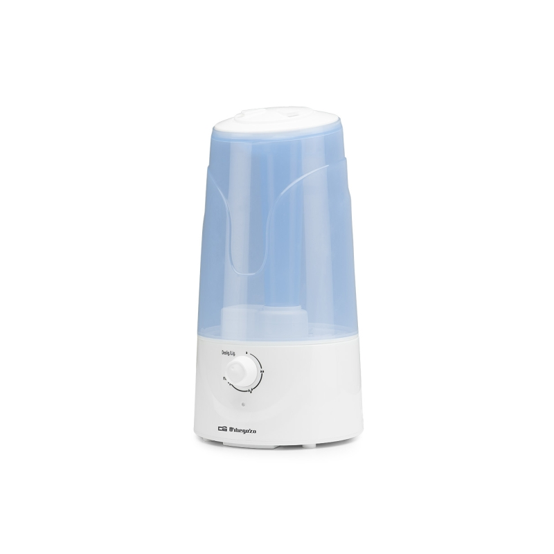Humidificateur ultrasonique Orbegozo HU 2032 300 ml/h - Puissance 25 W - Réservoir 3 L - Purifie et neutralise les mauvaises ode