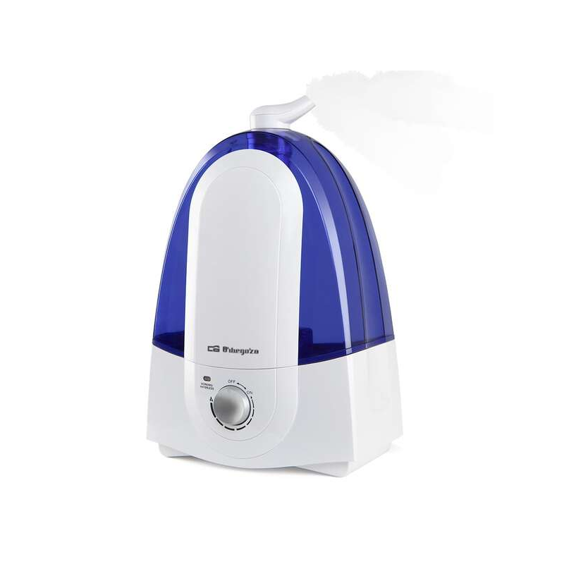 Humidificateur à ultrasons Orbegozo HU 2050 - Régule l'humidité et purifie l'air - Silencieux - Vapeur froide - Autonomie 17H -