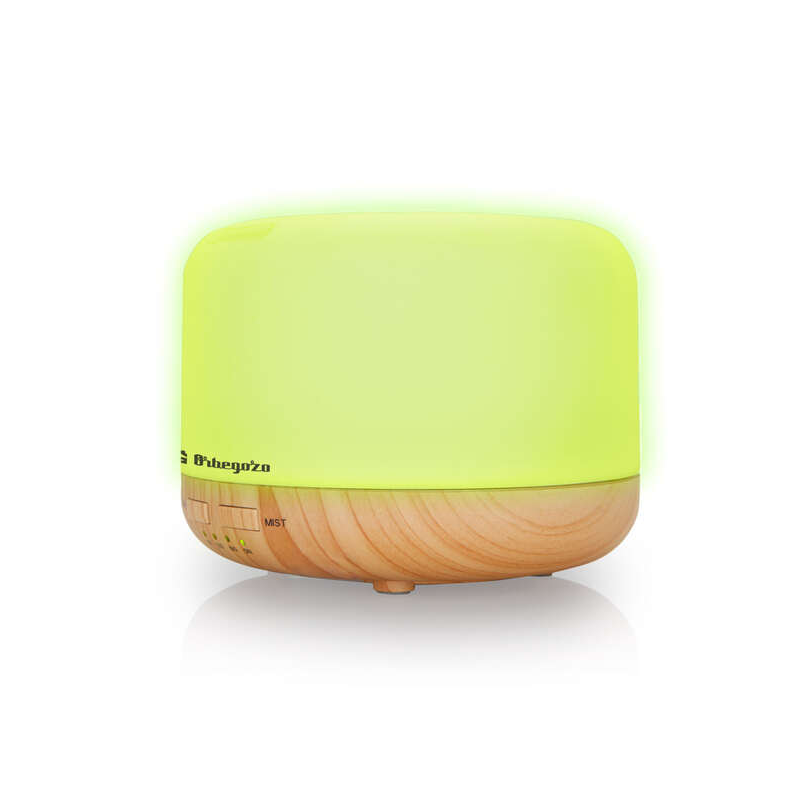 Orbegozo HUA 4000 Humidificateur d'aromathérapie à ultrasons Vapeur Froide - 400 ml - Minuterie 30 ml/H - 7 Couleurs - Silencieu