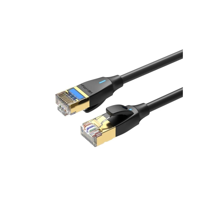 Câble réseau Vention Cat.8 UTP - Longueur : 3 m - Vitesse jusqu'à 40 Gbit/s - Calibre : 30 AWG - Gaine PVC - Blindage multicouch