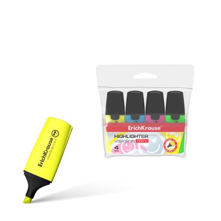 Marqueurs mini ErichKrause quatre couleurs