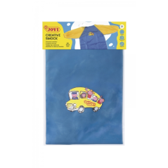 Tablier préscolaire Jovi - Protection contre les taches - Recommandé de 3 à 5 ans - Poignets élastiques - Coloris bleu
