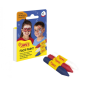 Jovi Face Paint Adventure, lot de 3 bâtons de maquillage – Pour tous types de peau – Facile à nettoyer – Blanc, rouge et bleu