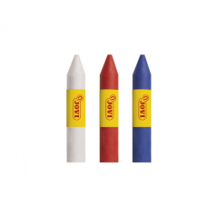 Jovi Face Paint Adventure, lot de 3 bâtons de maquillage – Pour tous types de peau – Facile à nettoyer – Blanc, rouge et bleu