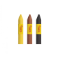 Lot de 3 bâtons de maquillage Jovi Face Paint Animal - Pour tous types de peau - Faciles à nettoyer - Jaune, marron et noir