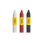Lot de 3 bâtons de maquillage Jovi Face Paint Scary - Pour tous types de peau - Faciles à nettoyer - Blanc, rouge et noir