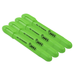 LOT de 12 Jovi Gel Textmarker Marqueurs de texte – Gel sec – Couleurs fluorescentes – Avec élévateur – Aucune pointe nécessaire