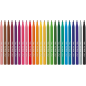 Feutres Jovi, lot de 24 pièces - Pointe 2 mm - Large choix de couleurs - Encre haute définition - Capuchon de sécurité ventilé -