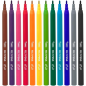 Pot de feutres Jovi avec 120 marqueurs - Pointe 2 mm - Encre haute adhérence - Bouchon de sécurité ventilé - Couleurs assorties