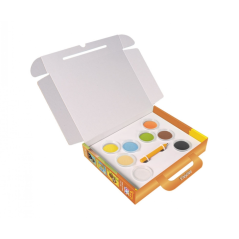 Kit de peinture avec sable Jovi Play & Fun Animaux avec 8 pots de sable + 1 perforatrice + 3 feuilles avec motifs d'animaux terr