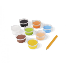 Kit de peinture avec sable Jovi Play & Fun Animaux avec 8 pots de sable + 1 perforatrice + 3 feuilles avec motifs d'animaux terr