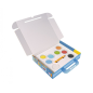 Kit de peinture sur sable océanique Jovi Play & Fun avec 8 pots de sable + 1 perforatrice + 3 feuilles avec motifs d'animaux aqu