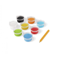 Kit de peinture sur sable océanique Jovi Play & Fun avec 8 pots de sable + 1 perforatrice + 3 feuilles avec motifs d'animaux aqu