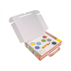 Kit de peinture sur sable Jovi Play & Fun Transport avec 8 pots de sable + 1 perforatrice + 3 feuilles avec motifs de transport