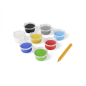 Kit de peinture sur sable Jovi Play & Fun Transport avec 8 pots de sable + 1 perforatrice + 3 feuilles avec motifs de transport