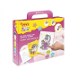 Kit de peinture avec sable Jovi Play & Fun Unicorns avec 8 pots de sable + 1 perforatrice + 3 feuilles avec motifs licornes - Co