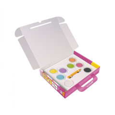 Kit de peinture avec sable Jovi Play & Fun Unicorns avec 8 pots de sable + 1 perforatrice + 3 feuilles avec motifs licornes - Co