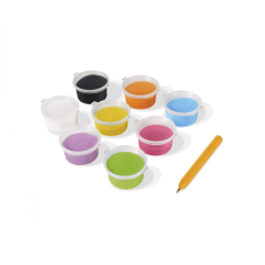 Kit de peinture avec sable Jovi Play & Fun Unicorns avec 8 pots de sable + 1 perforatrice + 3 feuilles avec motifs licornes - Co
