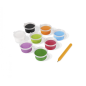 Kit de peinture avec du sable Jovi Play & Fun Dinosaures avec 8 pots de sable + 1 perforatrice + 3 feuilles avec motifs de dinos