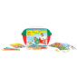 Coffret cadeau Jovi Play & Fun Aventure de Noël avec 24 bâtonnets de pâte à modeler de 15 g + moules + emporte-pièces - Sans glu
