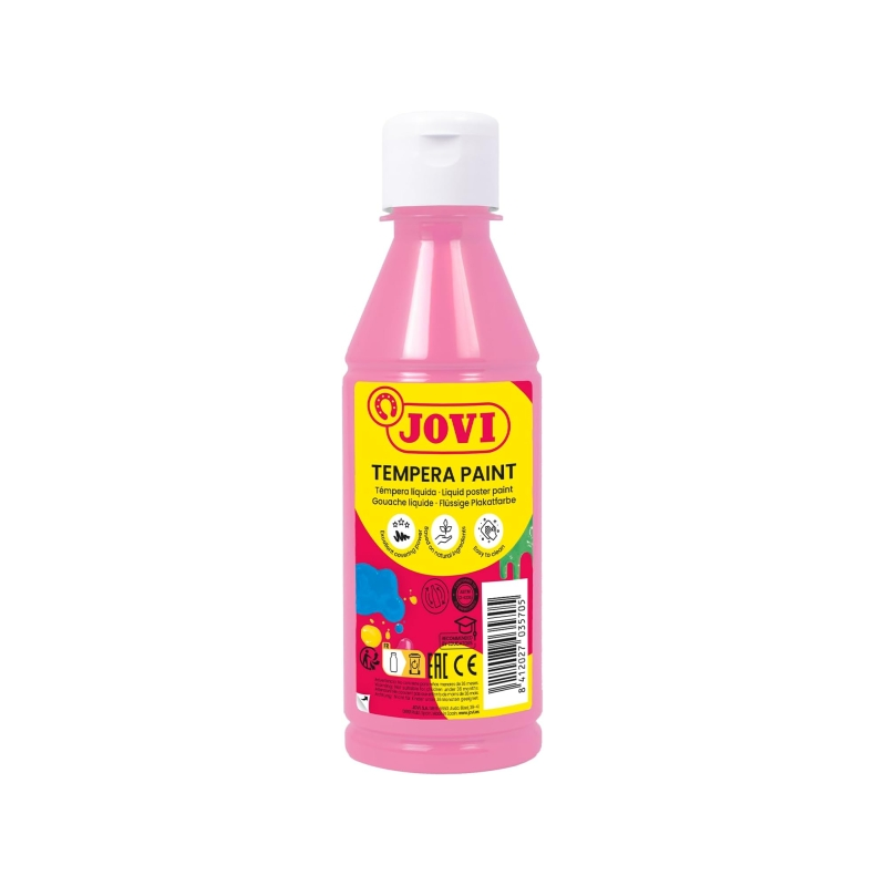 Peinture à la gouache Jovi 250 ml - À base d'eau - Prête à l'emploi - Haute couvrance - Séchage rapide - Excellente fluidité - A