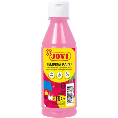 Peinture à la gouache Jovi 250 ml - À base d'eau - Prête à l'emploi - Haute couvrance - Séchage rapide - Excellente fluidité - A