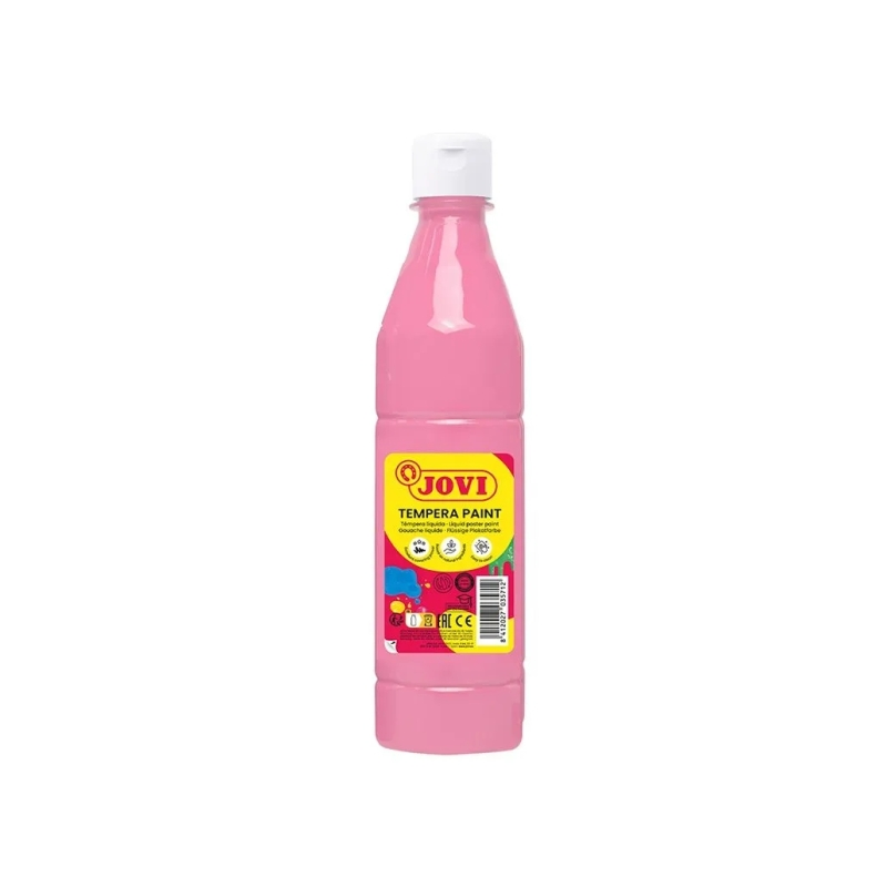 Peinture à la gouache Jovi 500 ml - À base d'eau - Prête à l'emploi - Haute couvrance - Séchage rapide - Excellente fluidité - A