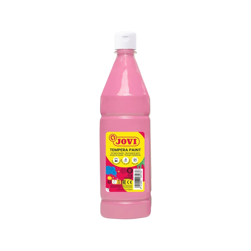 Peinture à la gouache Jovi 1000 ml - À base d'eau - Prête à l'emploi - Haute couvrance - Séchage rapide - Excellent rendement -
