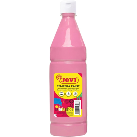 Peinture à la gouache Jovi 1000 ml - À base d'eau - Prête à l'emploi - Haute couvrance - Séchage rapide - Excellent rendement -